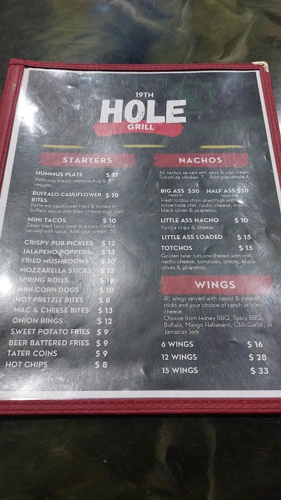 19th Hole Grill Menu image 1